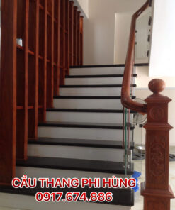 1000 mẫu cầu thang kính gỗ đẹp