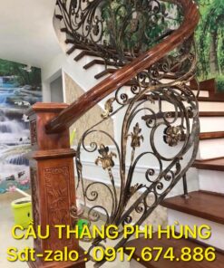 Cầu thang sắt nghệ thuật tại Hà Nội. Báo giá cầu thang sắt nghệ thuật