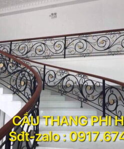 Cầu thang sắt nghệ thuật đẹp, báo giá cầu thang sắt nghệ thuật