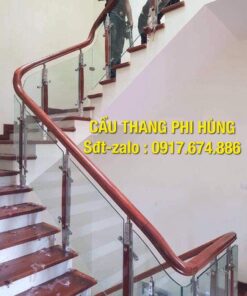 Cầu thang kính đẹp, cầu thang kính cường lực