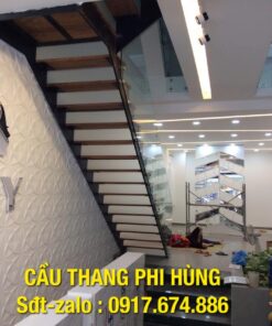 Cầu thang xương cá, báo giá cầu thang xương cá