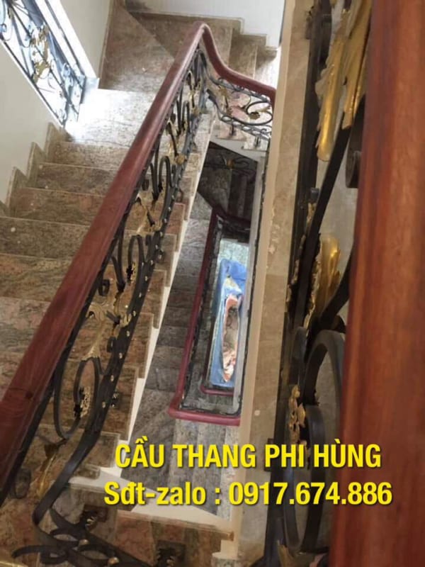 Mẫu cầu thang sắt nghệ thuật đẹp nhất