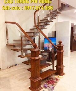 Báo giá cầu thang xương cá đẹp tại Hà Nội