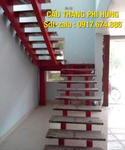 Cầu thang xương cá bằng sắt