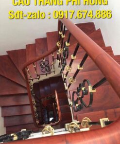 Cầu thang sắt nghệ thuật 180