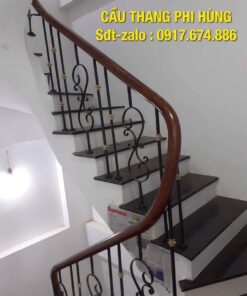 cầu thang sắt nghệ thuật đẹp nhất Hà Nội
