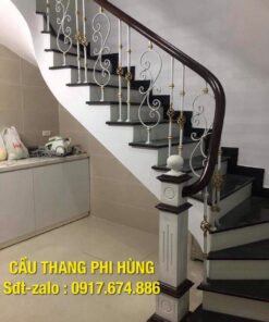 Cầu thang sắt hoa nghệ thuật