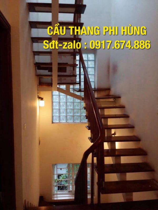 Báo giá cầu thang xương cá mặt gỗ