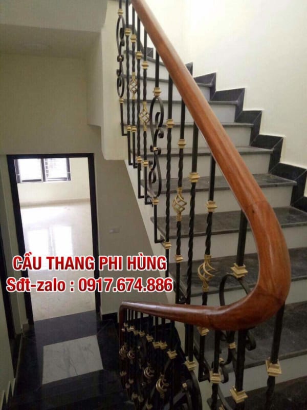 Cầu thang sắt, cầu thang lan can sắt nghệ thuật