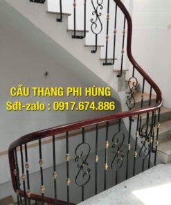 Các mẫu cầu thang sắt nghệ thuật, sắt mỹ thuật đẹp nhất tại Hà Nội