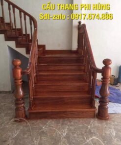 Cầu thang gỗ tại Hà Nội, báo giá cầu thang gỗ