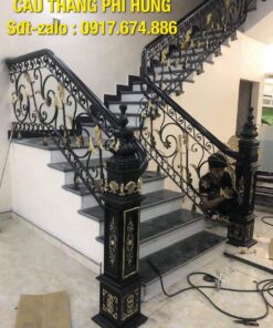 123 mẫu cầu thang sắt tại Hà Nội, Cầu thang lan can sắt nghệ thuật