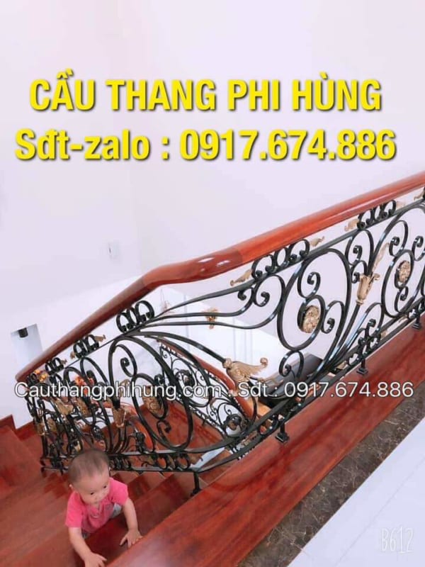 Mẫy cầu thang sắt nghệ thuật, Mẫu cầu thang sắt mỹ thuật tại Hà Nội