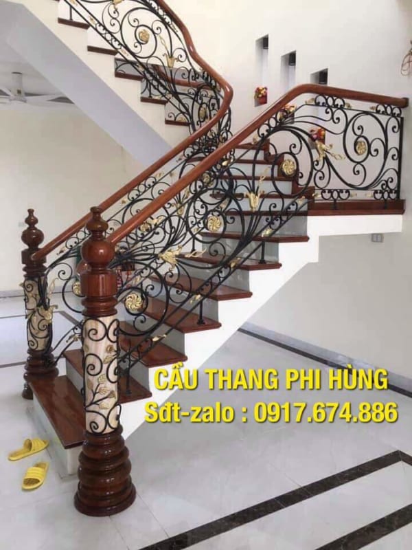 Cầu thang sắt đẹp tại Hà Nội, Báo giá lan can cầu thang sắt nghệ thuật