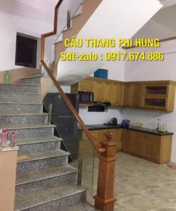 Cầu thang kính đẹp, Cầu thang kính gỗ, Cầu thang kính cường lực