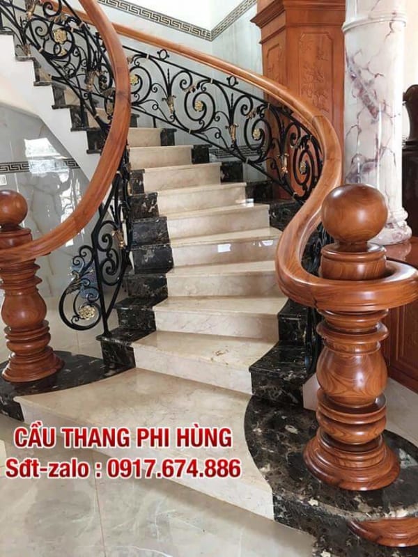 Cầu thang sắt nghệ thuật tại Hà Nội, Cầu thang lan can sắt mỹ thuật tại Hà Nội