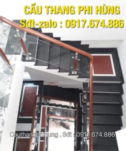 Cầu thang kính đẹp, Cầu thang lan can kính tại Hà Nội