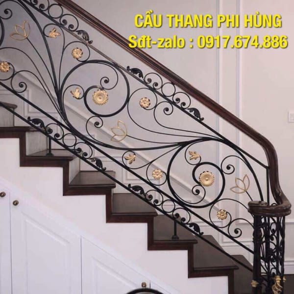 Cầu thang sắt đẹp nhất tại Hà Nội, Cầu thang lan can sắt nghệ thuật