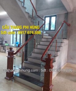 Báo giá cầu thang kính, Cầu thang lan can kính đẹp