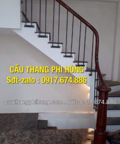 Cầu thang sắt gỗ, Cầu thang lan can sắt đẹp tại Hà Nội