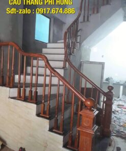 Báo giá cầu thang gỗ, Cầu thang gỗ đẹp tại Hà Nội