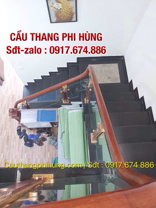 Top 101 mẫu cầu thang kính tay vịn gỗ tại Hà Nội