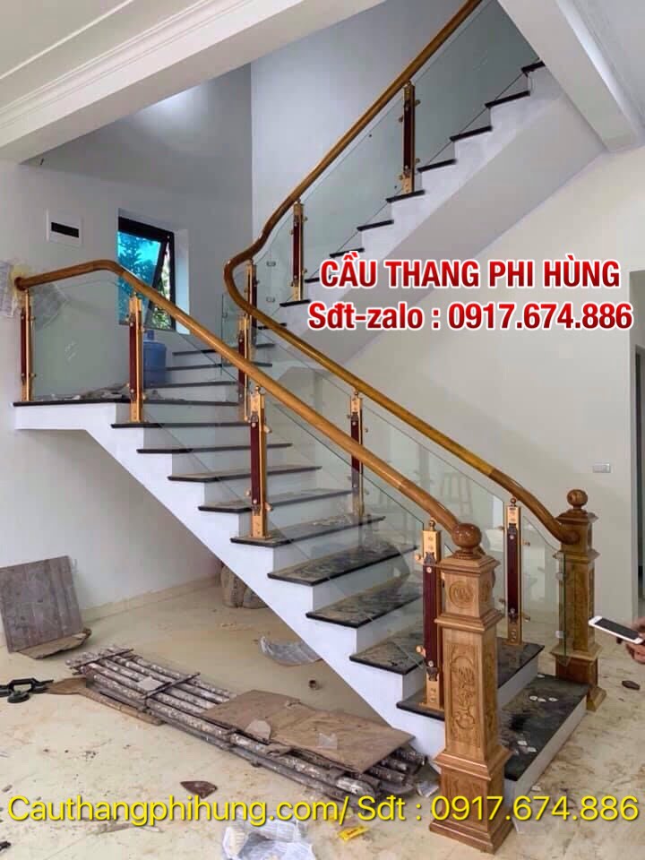 Báo giá lan can cầu thang kính tại Hà Nội, Lan can cầu thang kính ...