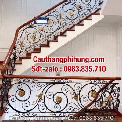 Các mẫu lan can cầu thang sắt đẹp nhất