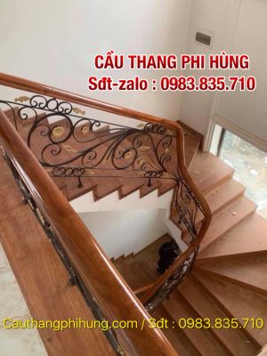 CÁC MẪU CẦU THANG HOA SẮT NGHỆ THUẬT ĐẸP
