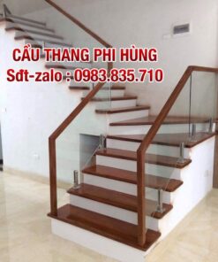 Mẫu Cầu Thang Kính Cường Lực Đẹp . Cầu Thang Kính Gỗ Đẹp Tại Hà Nội