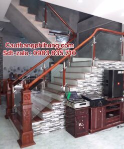 Cầu Thang Kính Đẹp Tại Hà Nội . Lan Can Cầu Thang Kính Cường Lực