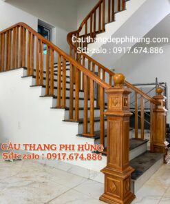 Mẫu Cầu Thang Gỗ Đẹp . Cầu Thang Gỗ Lim Nam Phi Tại Hà Nội
