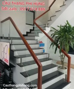 Cầu Thang Kính Gỗ Cường Lực Đẹp . Tay Vịn Cầu Thang Kính Đẹp Tại Hà Nội