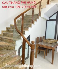 Cầu Thang Gỗ Kính Cường Lực Đẹp . Mẫu Cầu Thang Kính Tại Hà Nội