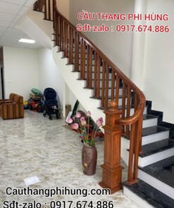 Cầu Thang Con Tiện Gỗ . Cầu Thang Gỗ Lim Nam Phi Đẹp