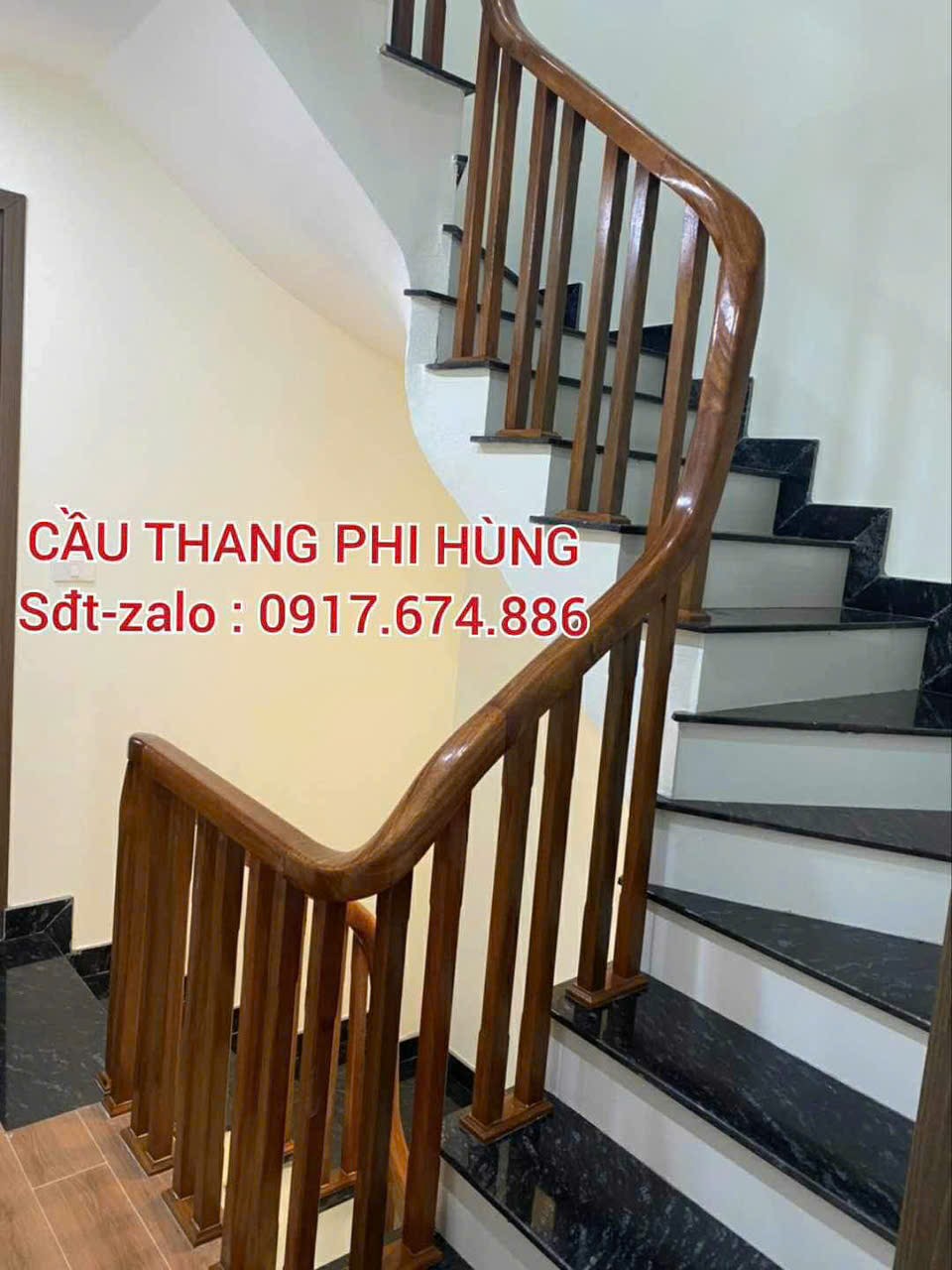 Cầu Thang Gỗ Đẹp Tại Hà Nội . Mẫu Cầu Thang Gỗ Lim Nam Phi